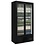 Polar Polar Display koeling met 2 glazen klapdeuren 490 liter | +2°C tot +8°C | 92x52xH187cm.