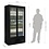 Polar Polar Display koeling met 2 glazen klapdeuren 490 liter | +2°C tot +8°C | 92x52xH187cm.