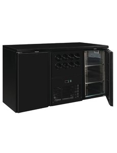 Polar U-serie Werkbank Koeling met 2 Deuren en Flessennest voor 8 Flessen | 0°C tot +10°C | 86Hx167x57cm.