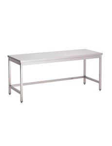 Gastro-M Werktafel zonder Onderblad RVS | 70cm Diep | Keuze uit 8 Breedtes