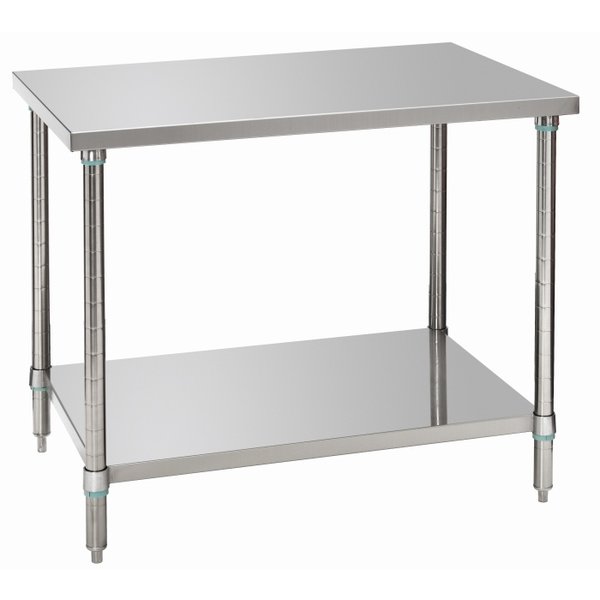 Bartscher Werktafel 700 met Onderblad | RVS | B 1.000 x D 700 x H 900 mm