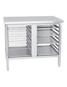 EMGA Werktafel met Onderbouw | RVS | Bakkerynorm 60x40cm | 70x100x(H)90cm