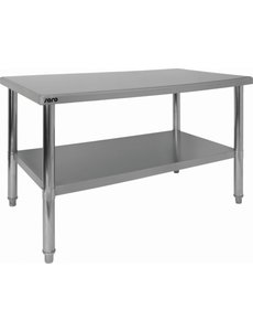 Saro Werktafel met onderblad RVS | 120x70x(H)86cm