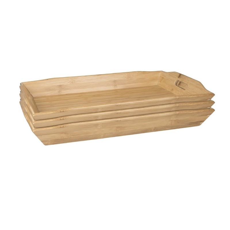 Olympia Olympia Dienblad bamboe roomservice | 58x38xH7.6cm., foto 3 van 3