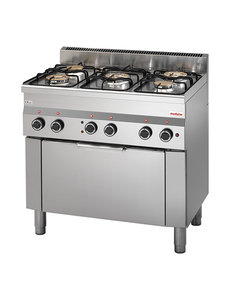 Modular Gasfornuis met 5 Branders | Gasoven  | Elektrische Grill | 17400W | 85(H)x90x60cm