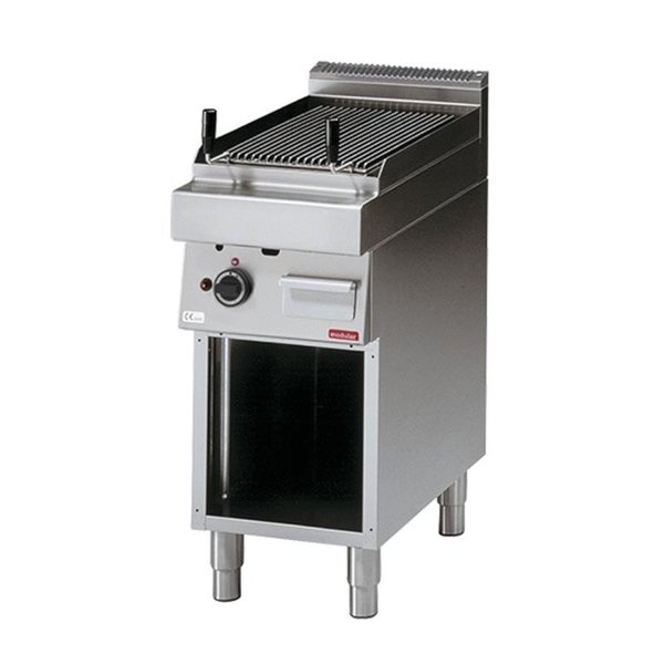 Modular Aardgas Lavasteen Grill met Onderstel | 7.5kW Gas |  85(H)x40x70cm