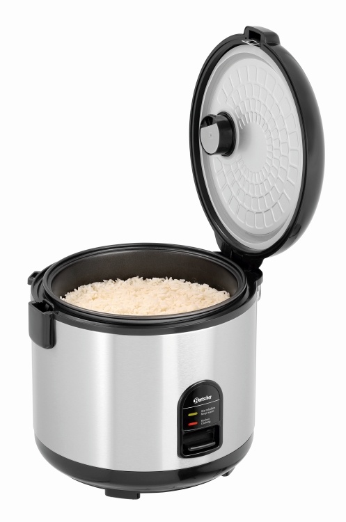 Bartscher Rijstkoker elektrisch 1,8 Liter RVS | 29x26xH29cm, foto 2 van 4
