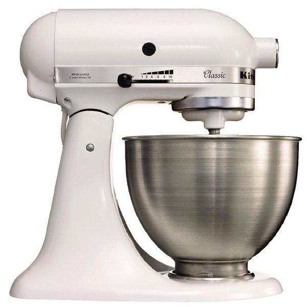 KitchenAid Planetaire mixer met 10 snelheden 4.28 liter K45 wit | 275Watt