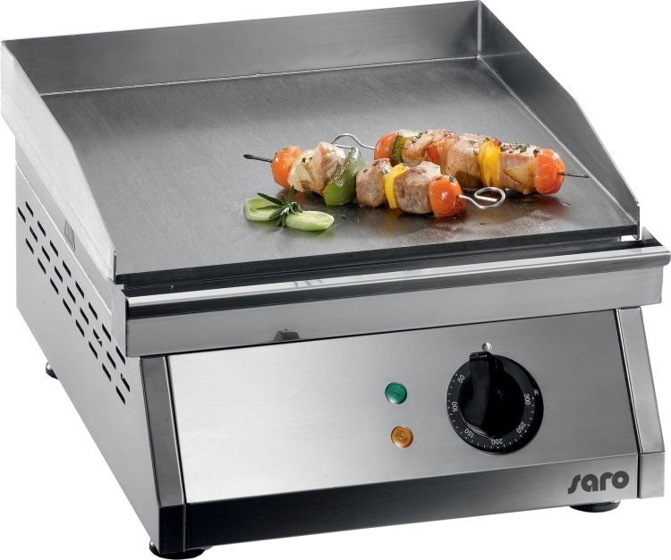 Saro Bakplaat Elektrisch | Gladde Plaat | 230V3kW | 39x50x24 cm