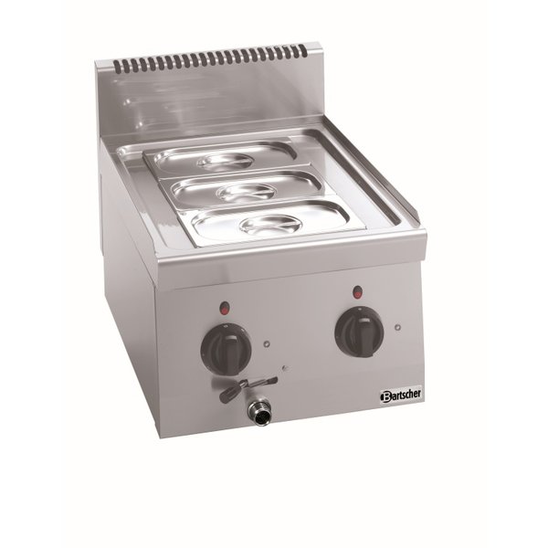 Bartscher Bain Marie met aftrapkraan | 3x GN 1/4 | 1.4kW | 40x60xH29cm