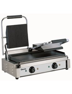 Bartscher Contactgrill | Glad / Geribd | 1.8kW | 57x39,5x(H)21cm