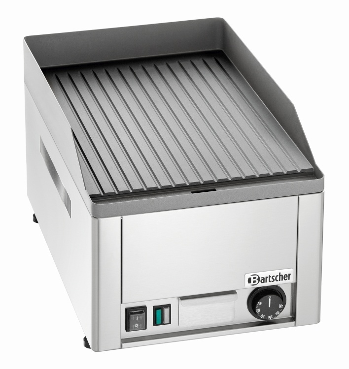 Bartscher Bakplaat met geribde plaat | 230V / 3kW | 32,5x58xH31cm