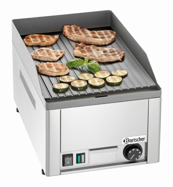 Bartscher Bakplaat met geribde plaat | 230V / 3kW | 32,5x58xH31cm, foto 2 van 2