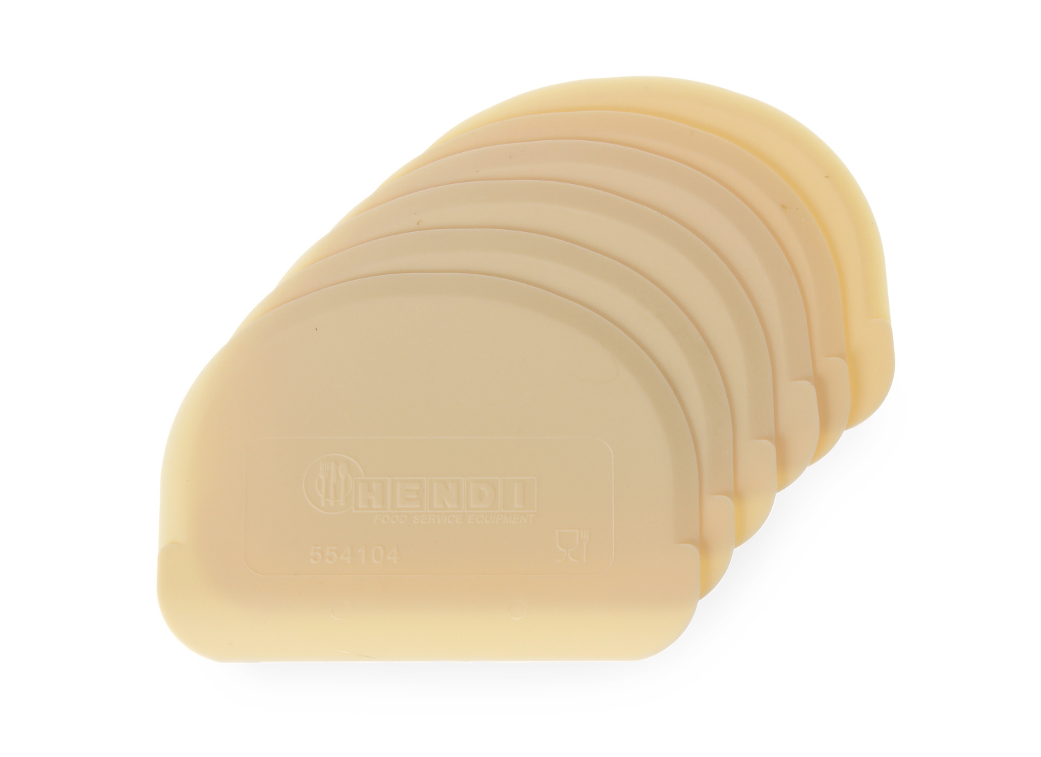 Hendi Deegschraper | Half Rond | 120x88mm | 6 stuks