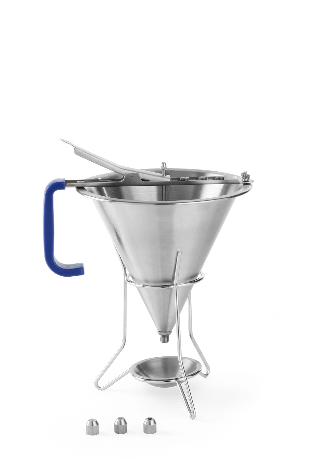 Hendi Hendi Doseertrechter 1.5 liter RVS | Met 3 spuitmondjes, foto 2 van 2
