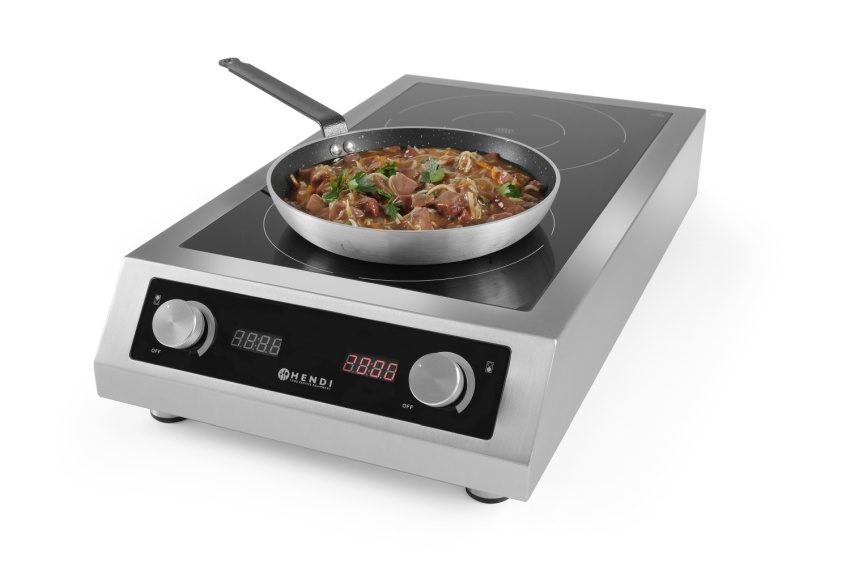Hendi Hendi Inductiekookplaat met 2 kookzones | 7000W / 400V