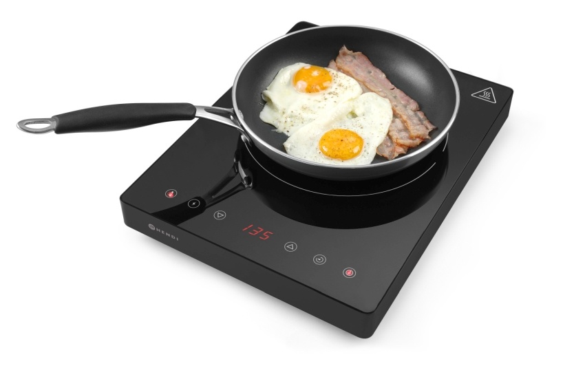 Hendi Inductiekookplaat 2000W Kitchen Line | 29,3x37,3x5,6cm, foto 2 van 4