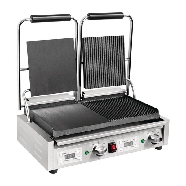 Buffalo Contactgrill Dubbel Digitaal | Links Glad Rechts Geribd | 2900W/230V