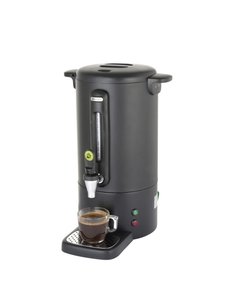 Hendi Percolator 14 liter | Mat Zwart Enkelwandig | 1650Watt | 32x32xH53cm