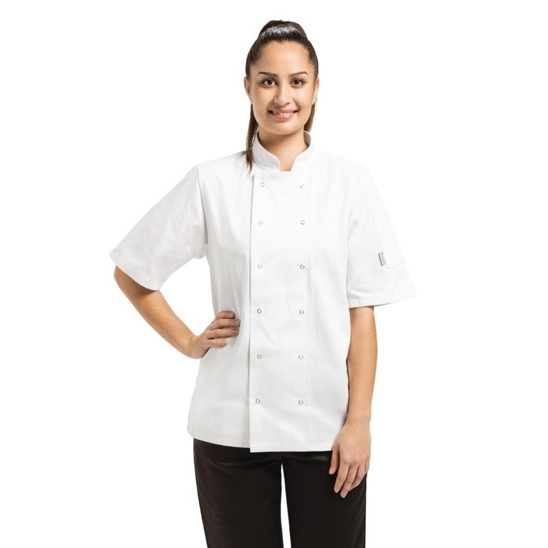 Whites Koksbuis Korte Mouw | Whites Vegas | Wit | Unisex, foto 4 van 6
