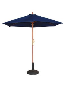 Bolero Parasol rond  Ø2.5 meter blauw | Hoogte 2.4 meter