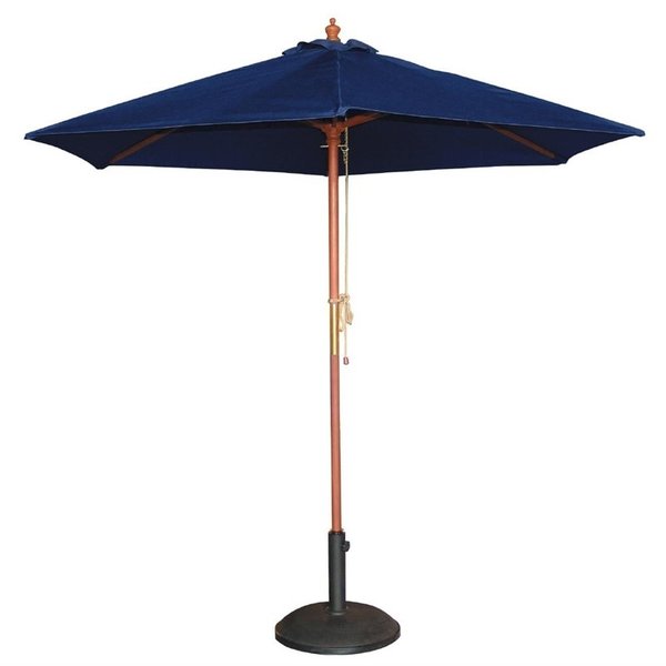 Bolero Bolero Parasol rond  Ø2.5 meter blauw | Hoogte 2.4 meter