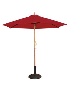 Bolero Parasol rond  Ø2.5 meter rood | Hoogte 2.4 meter