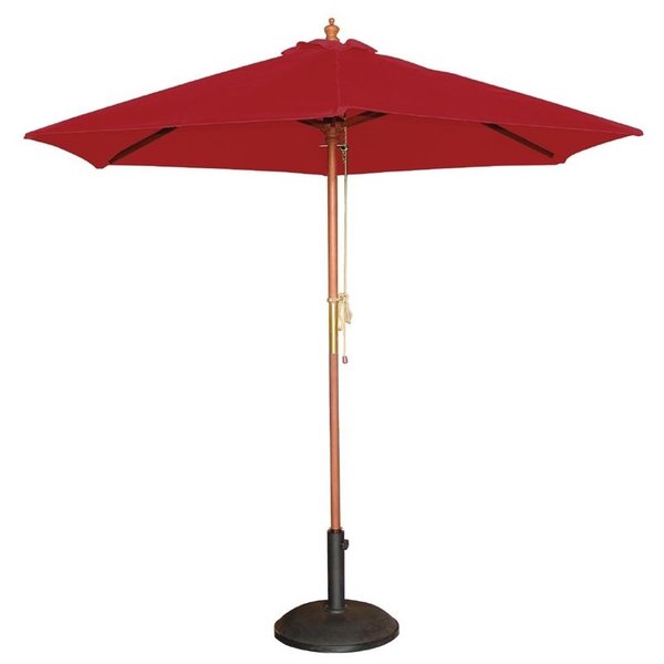 Bolero Bolero Parasol rond  Ø2.5 meter rood | Hoogte 2.4 meter