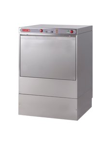 Gastro-M Maestro DeLuxe Vaatwasmachine met Afvoerpomp, Zeeppomp en Breaktank | 230V/3.6kW | Korf 50x50 cm.