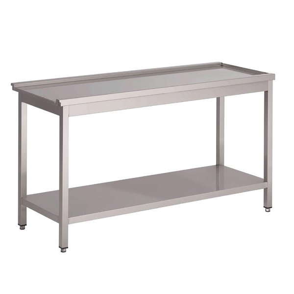 Gastro-M Gastro-M Afvoertafel voor doorschuifvaatwasser HT50 | 85Hx60x59cm