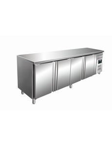 Saro Koelwerkbank met 4 deuren | Kylja 4100 TN | 223x70x(H)89-95cm