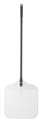Hendi Aluminium Pizzaschep Geperforeerd Vierkant Lengte 135 cm. | Blad 45x40cm.