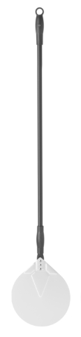 Hendi RVS Pizzaschep Rond Lengte 120 cm. | Blad Ø23cm.