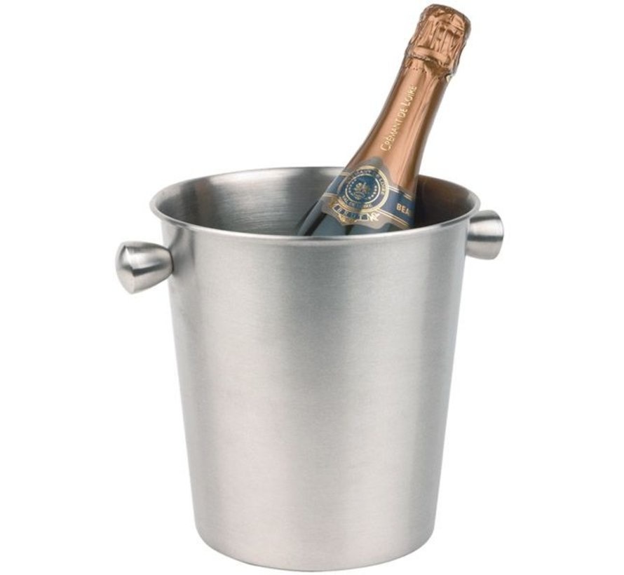 APS Wijnkoeler champagnekoeler mat RVS | Ø20xH20.5 cm.