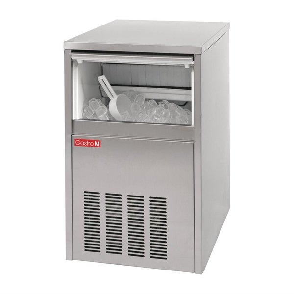 Gastro-M Gastro-M IJsblokjesmachine | 40kg / 24 uur | Bunker 16 kilo |  75Hx48x58cm.