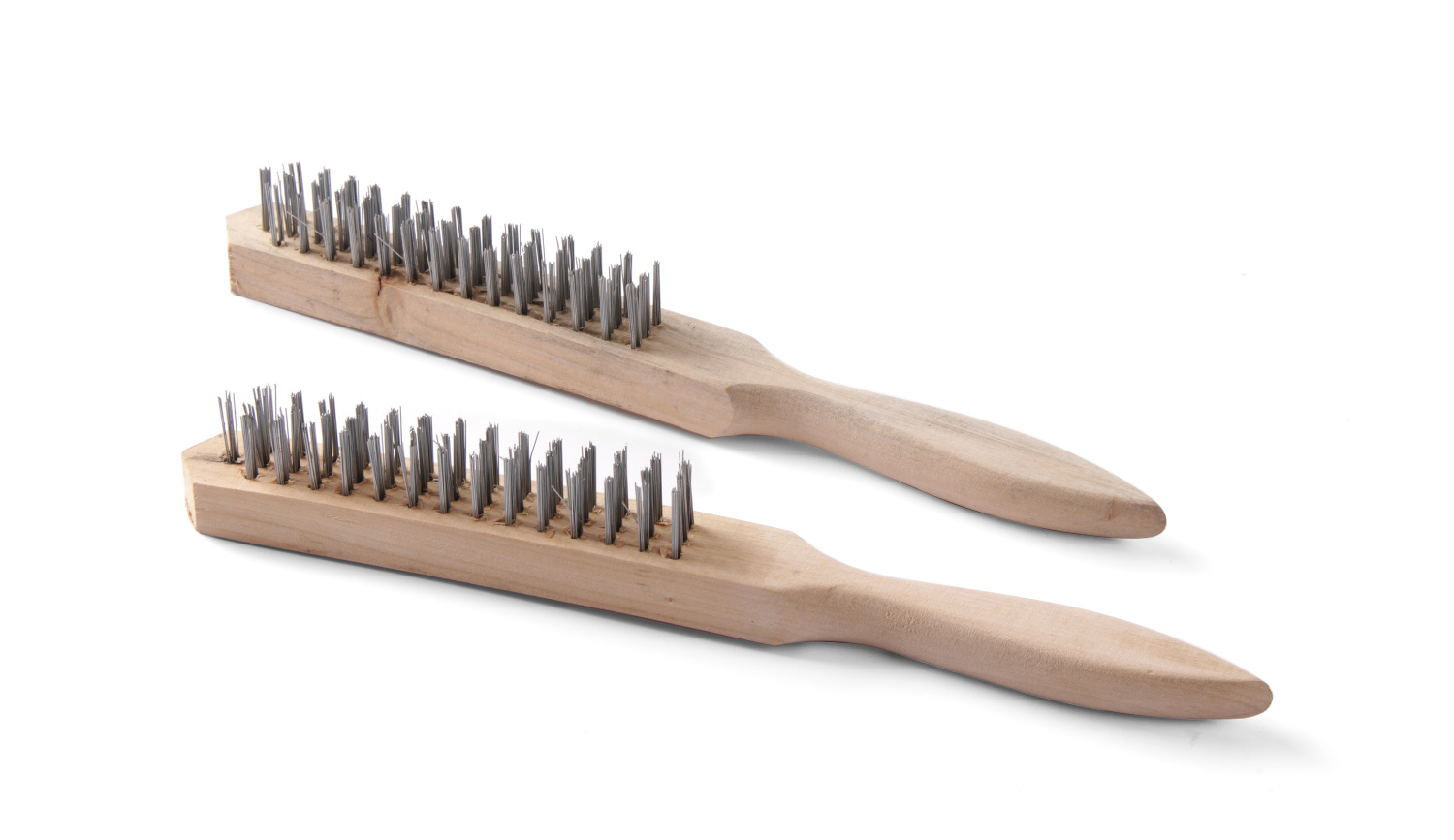 Hendi Houten Staalborstel 29 cm. | 2 stuks