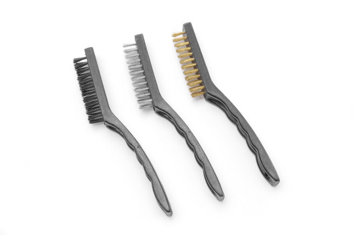 Hendi Grillborstel staalborstel smal 18 cm. | Set van 3 stuks