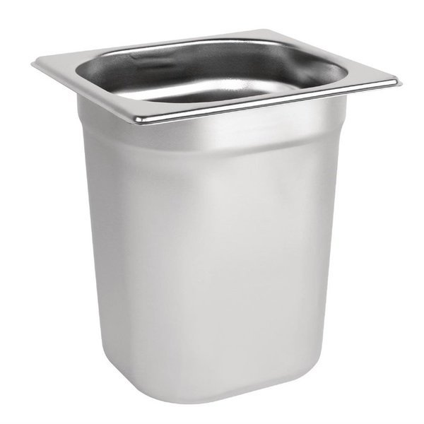 Vogue Vogue Gastronormbak 1/6 - 200mm - 3 liter RVS | 176x162mm