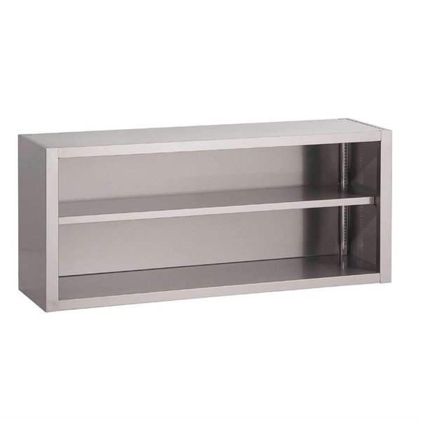 Gastro-M Open RVS Wandkast met Schap | 60(h)x180(b)x40(d)cm