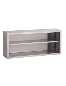 Gastro-M Open RVS Wandkast met Schap | 60(h)x200(b)x40(d)cm