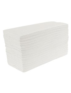 Jantex Handdoeken 2-laags Wit | C-Gevouwen | 15x 160 Vellen | 23(b)x9(d)cm
