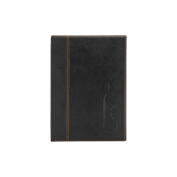 Securit Menuhouder Zwart | Wijn Leather Style | 34x24,5x(H)4cm