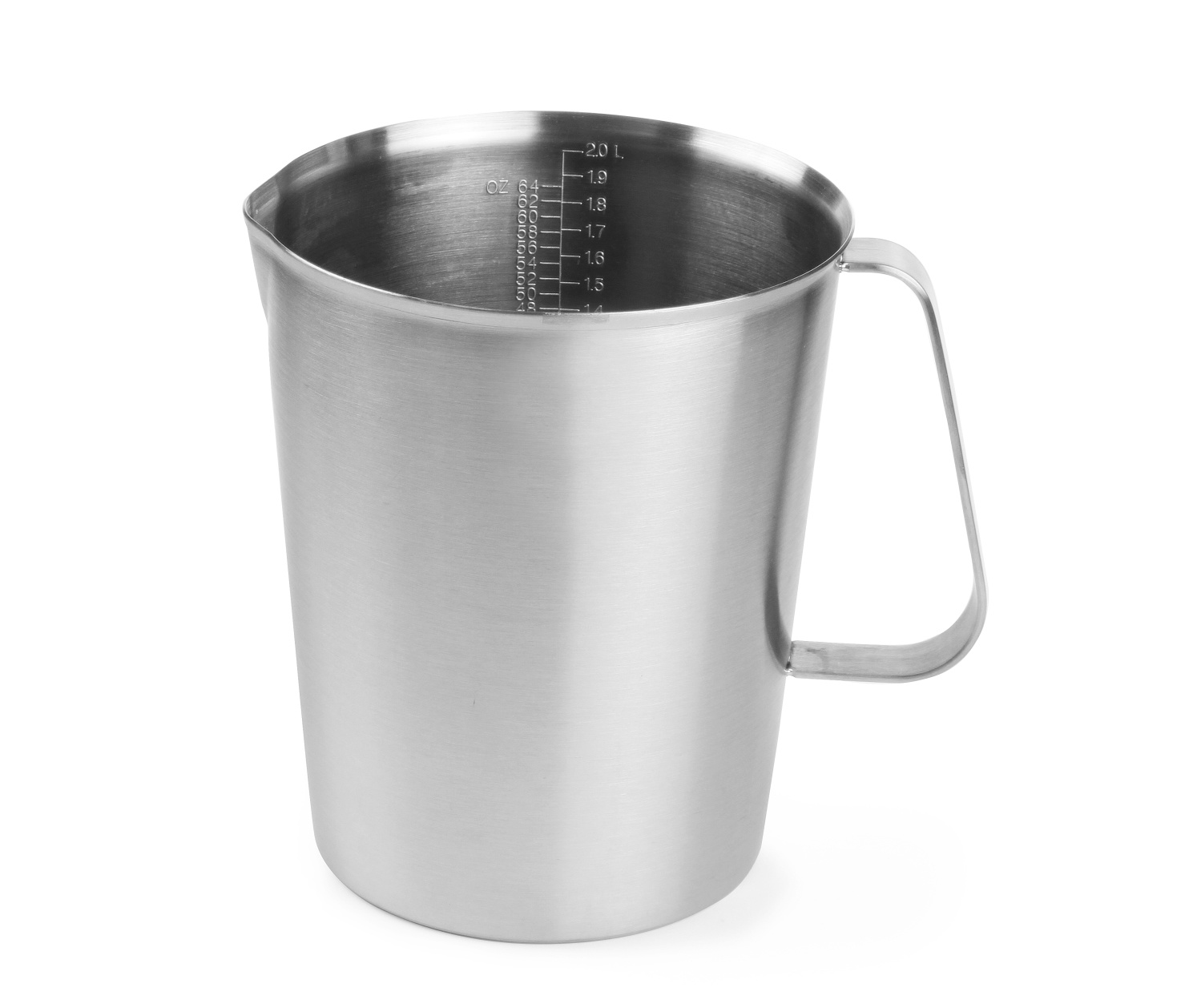 Hendi Hendi Maatbeker 2 liter RVS | Ø140xH175 mm.