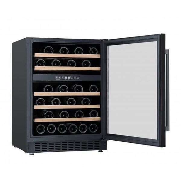 Frilec Wijnkoeling met 2 zones voor 46 flessen onderbouw | 129 liter | 60x57xH83cm