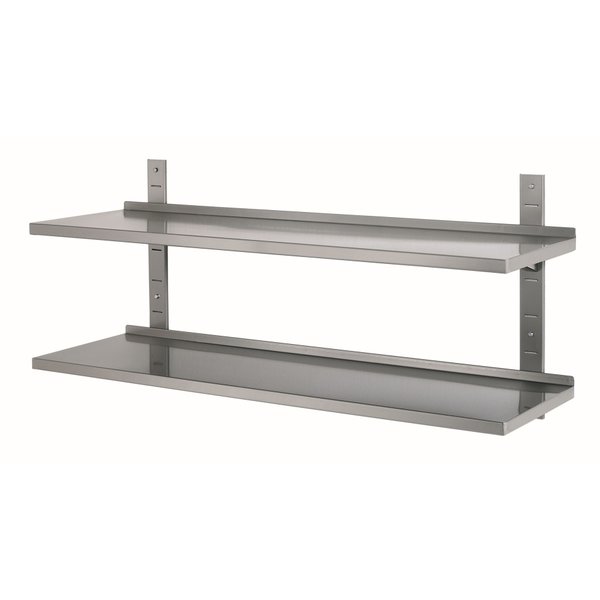 Bartscher Wandplank set met 2 planken | RVS | 120x35,5cm