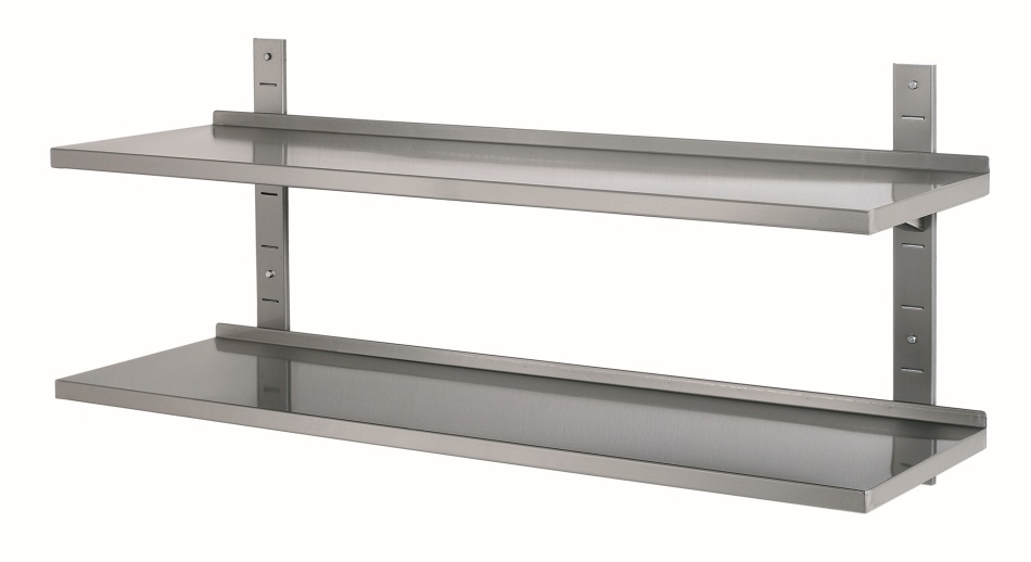 Bartscher Wandplank set met 2 planken | RVS | 120x35,5cm