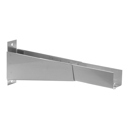 Multinox Wandplank met achteropstand RVS | 180x30 cm., foto 4 van 4