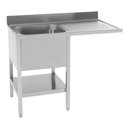 Multinox Spoeltafel met Spoelbak Links | 120x70x(H)87cm