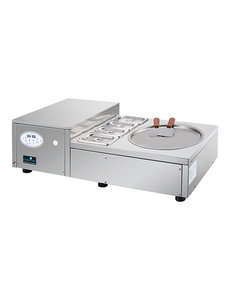 CaterCool IJs Teppanyaki met garneerunit 4x GN 1/9 | 740W | IJsproductie 32Hx102x48cm