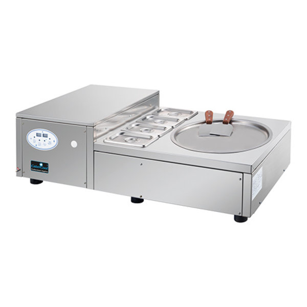 CaterCool IJs Teppanyaki | Garneerunit 4x GN 1/9 | 740W | IJsproductie 32(H)x102x48cm